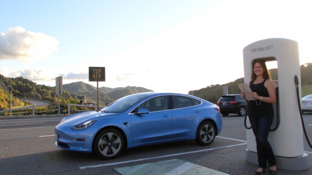 electric vehicle road trip networks