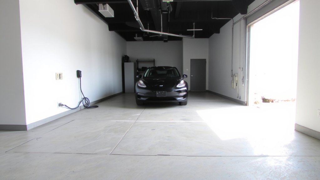 garage layout charger placement safety accessibility