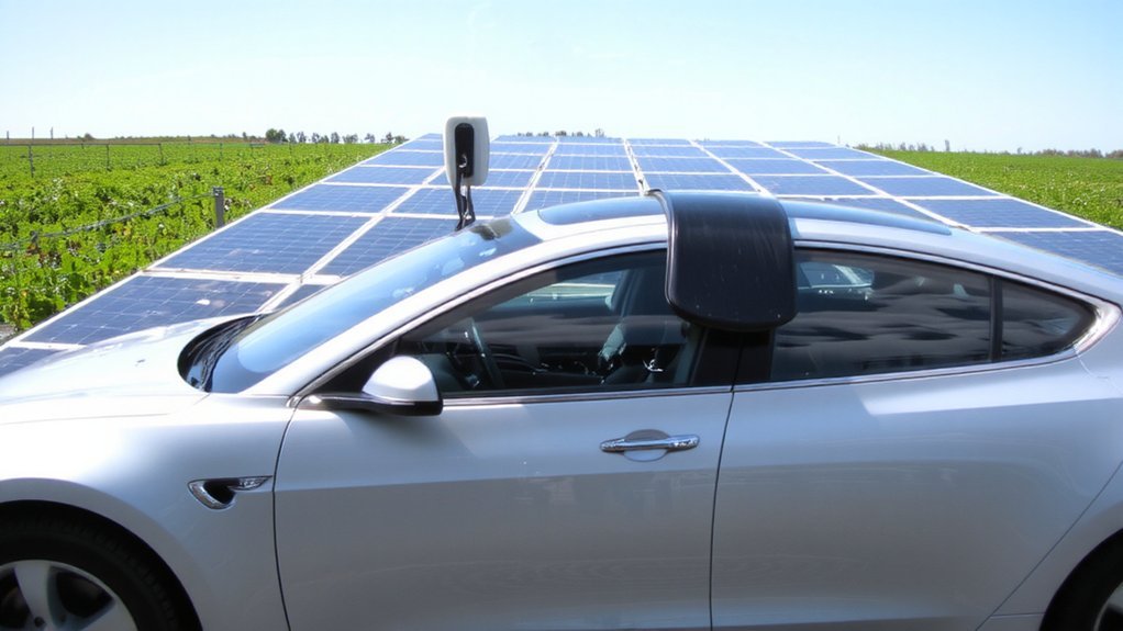solar powered electric vehicle charging
