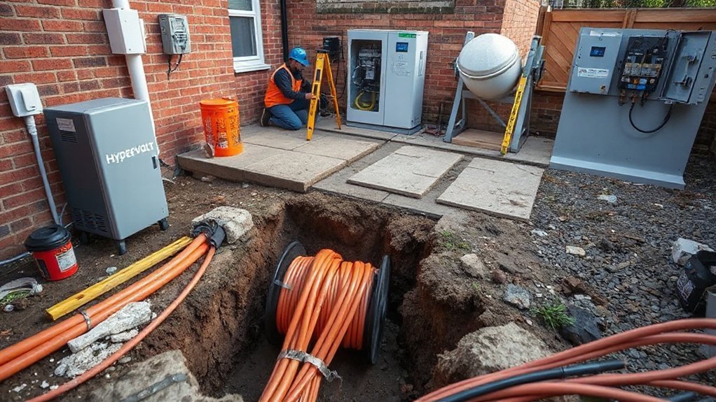 cabling trenching and upgrades