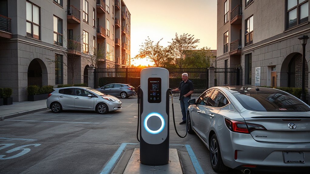 controlled ev parking with fees