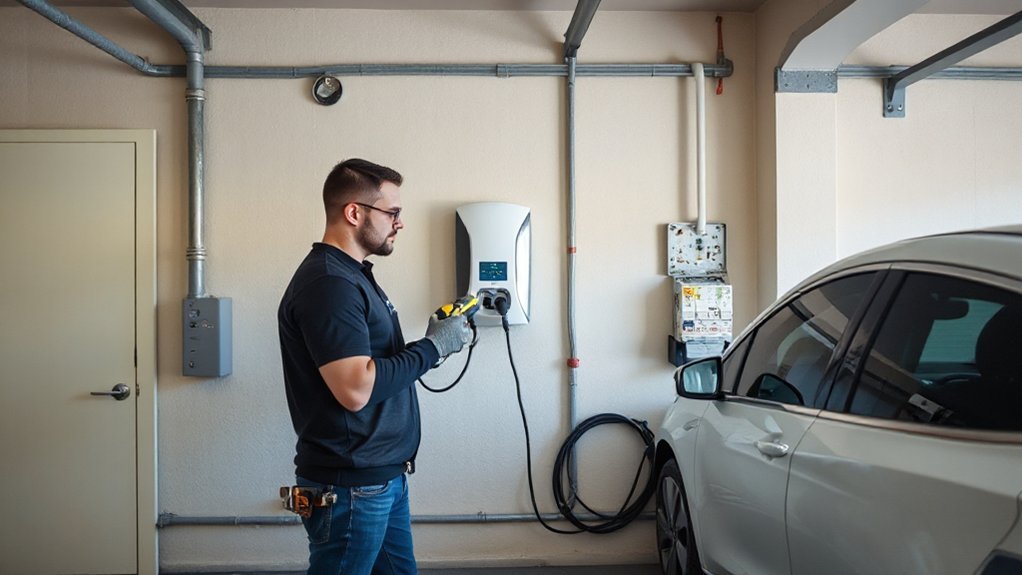 garage ev charger installation