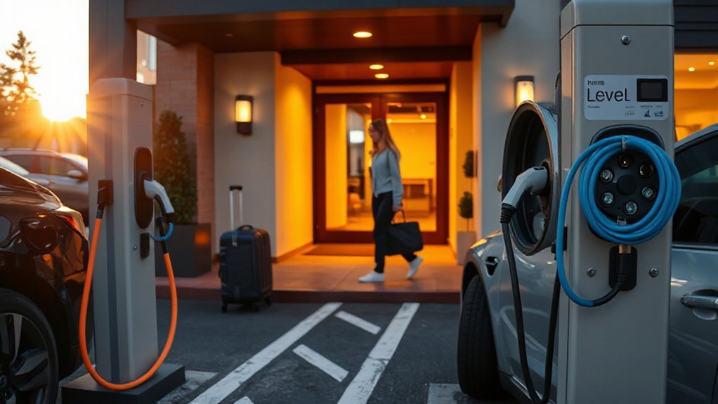 Hotels With EV Charging: How to Find & Book EV-Friendly Stays levels connectors access fees
