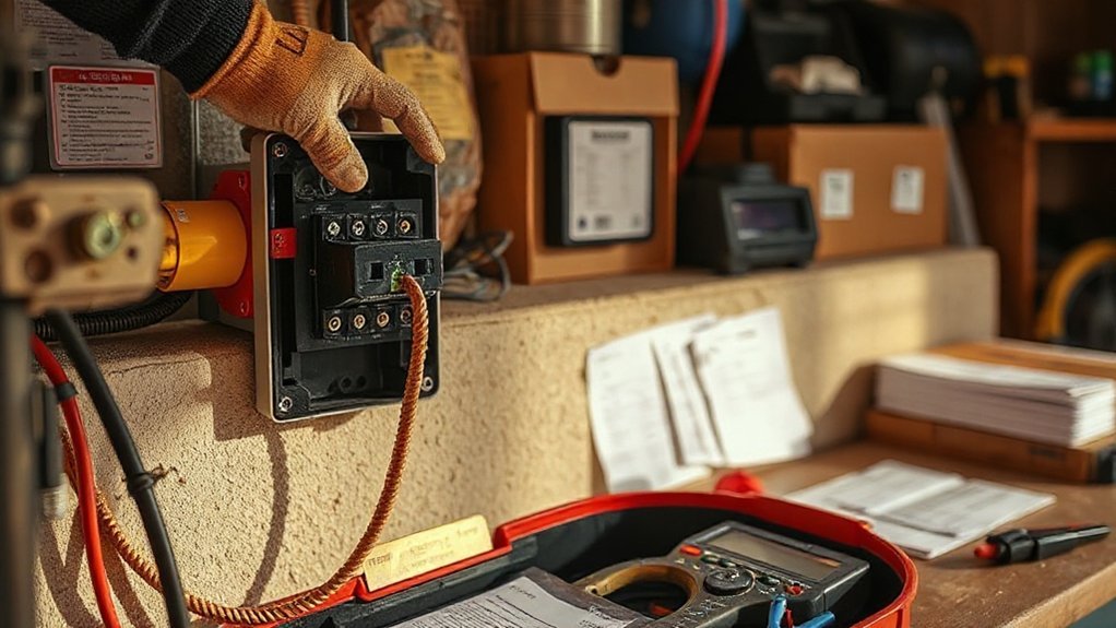 licensed electrician installs 60a