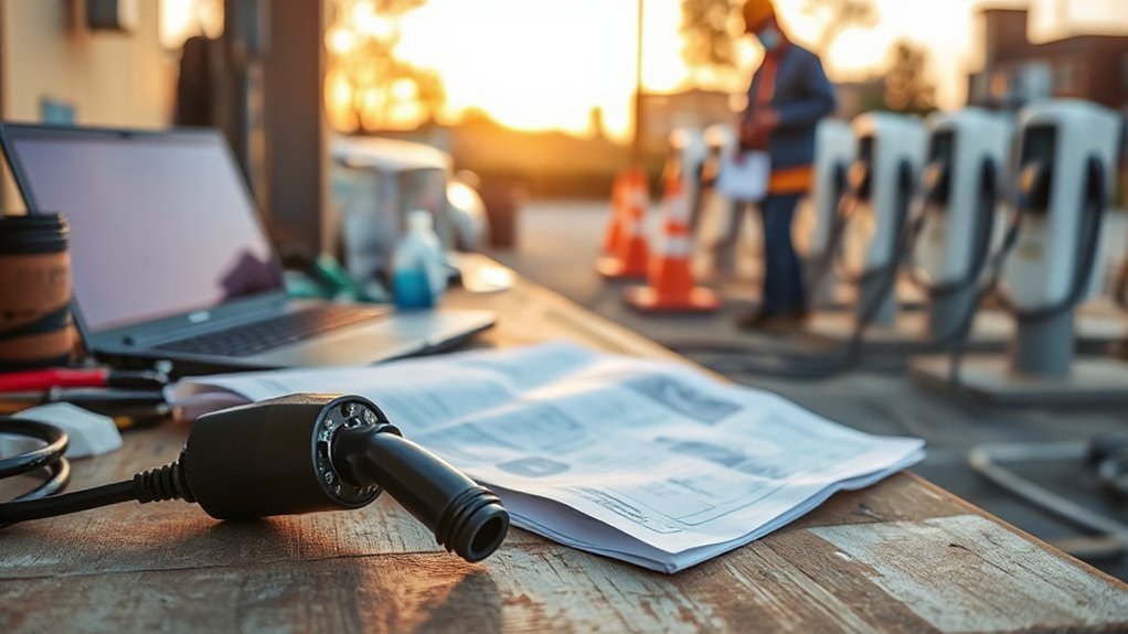 line item ev charging costs