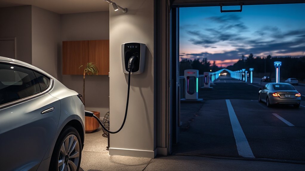 lower per mile home charging