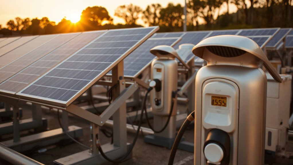 Solar Power Charging Station monitored standards based solar charging