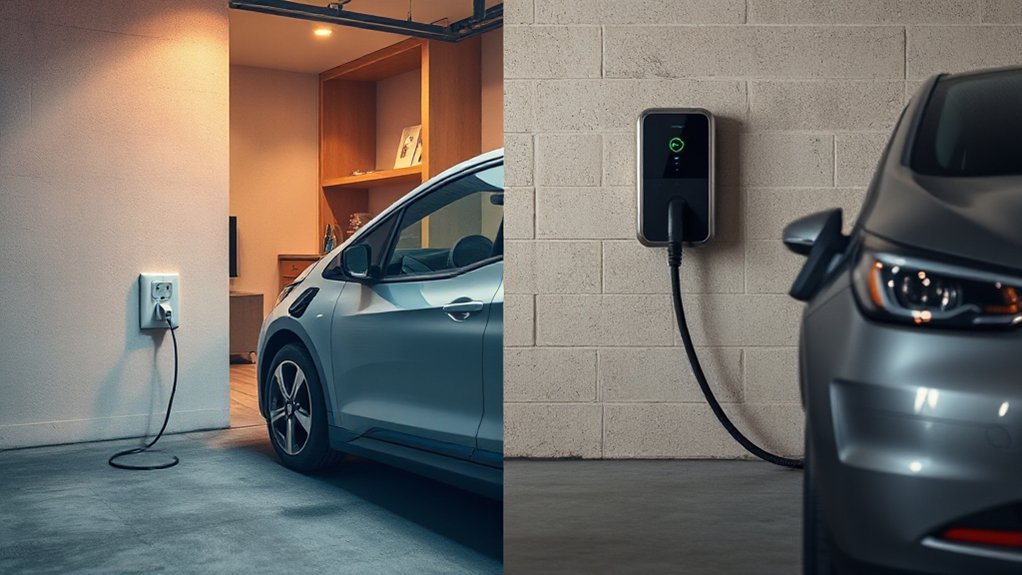 Can You Put Electric Car Charger in Garage overnight slow hardwired fast