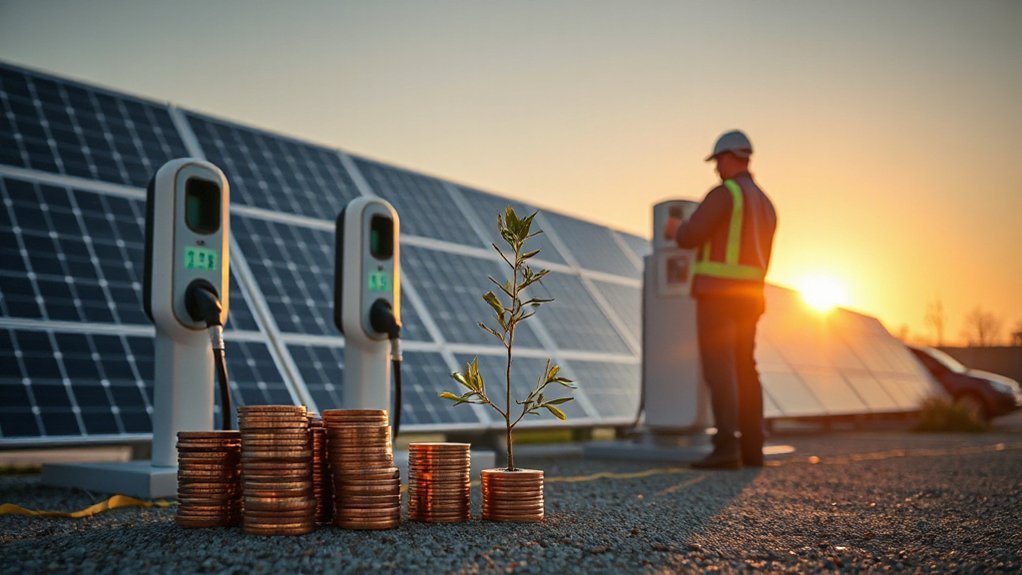 Solar Power Charging Station pv and ev economics