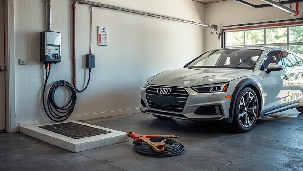 Audi Ev Charger size circuit to 125